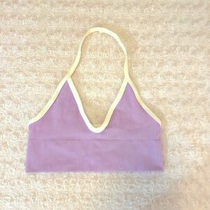Light Purple Urban Outfitters Halter Crop Top, Size M/L